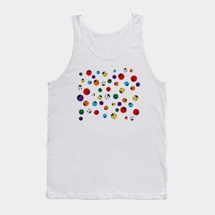 Rainbow Ladybug Print Tank Top